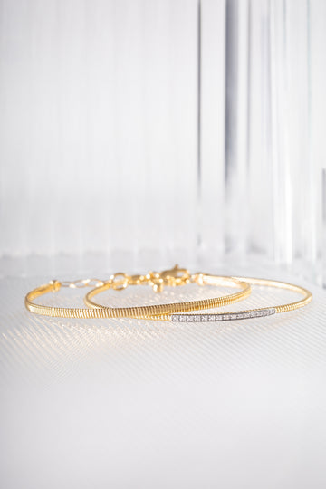 Pulseira Bracelete Maleável ouro 18k